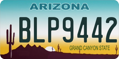 AZ license plate BLP9442