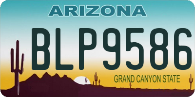 AZ license plate BLP9586