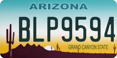 AZ license plate BLP9594