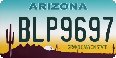 AZ license plate BLP9697