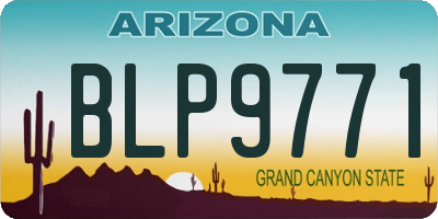 AZ license plate BLP9771