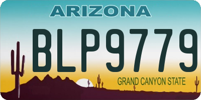 AZ license plate BLP9779