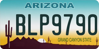 AZ license plate BLP9790