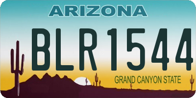 AZ license plate BLR1544