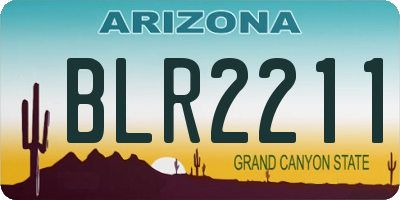 AZ license plate BLR2211