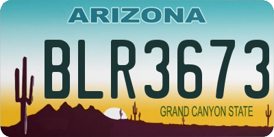 AZ license plate BLR3673
