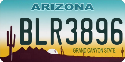 AZ license plate BLR3896