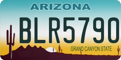 AZ license plate BLR5790