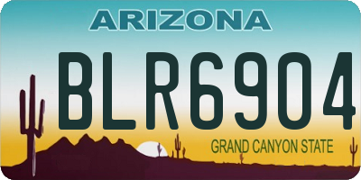 AZ license plate BLR6904