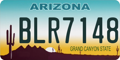 AZ license plate BLR7148