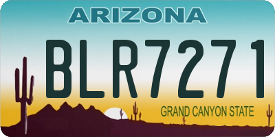 AZ license plate BLR7271