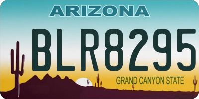 AZ license plate BLR8295