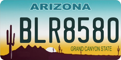 AZ license plate BLR8580