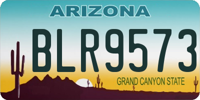 AZ license plate BLR9573