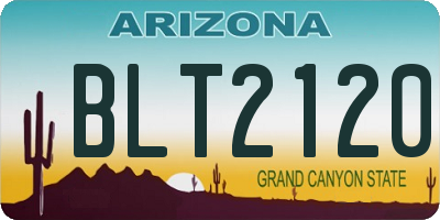 AZ license plate BLT2120
