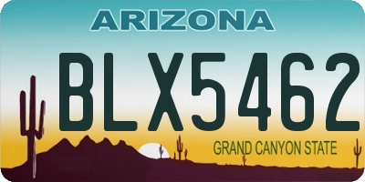 AZ license plate BLX5462