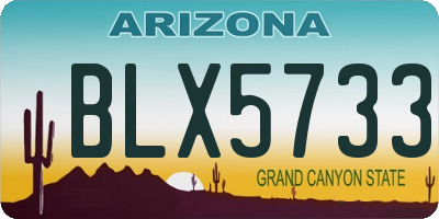 AZ license plate BLX5733