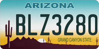 AZ license plate BLZ3280