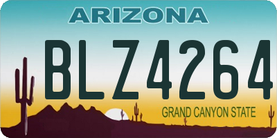 AZ license plate BLZ4264