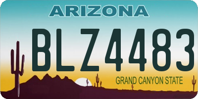 AZ license plate BLZ4483