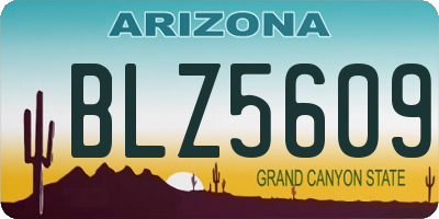 AZ license plate BLZ5609