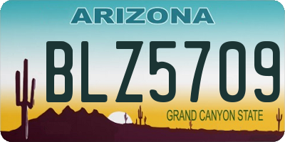 AZ license plate BLZ5709
