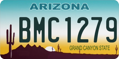 AZ license plate BMC1279