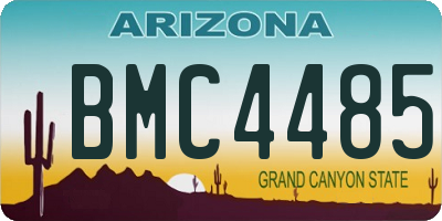AZ license plate BMC4485