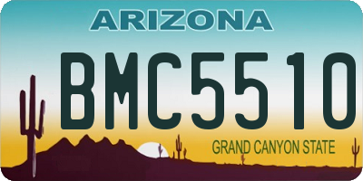 AZ license plate BMC5510
