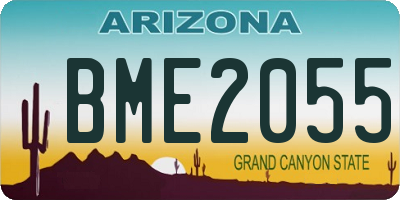 AZ license plate BME2055