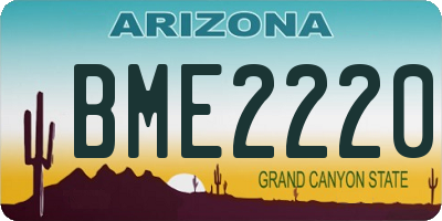 AZ license plate BME2220