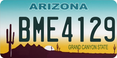 AZ license plate BME4129