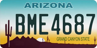 AZ license plate BME4687