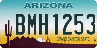 AZ license plate BMH1253