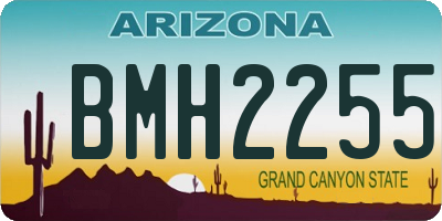 AZ license plate BMH2255