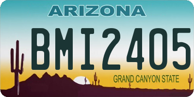 AZ license plate BMI2405