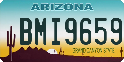 AZ license plate BMI9659
