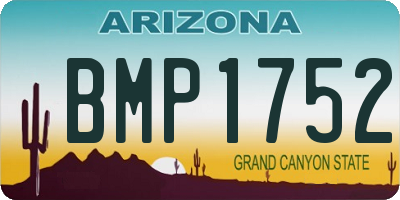 AZ license plate BMP1752