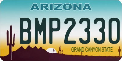 AZ license plate BMP2330