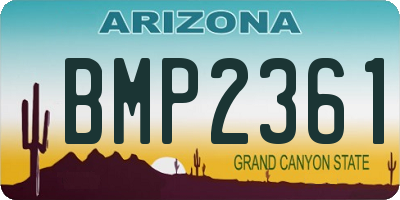 AZ license plate BMP2361