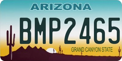 AZ license plate BMP2465