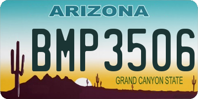 AZ license plate BMP3506