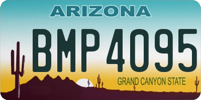 AZ license plate BMP4095