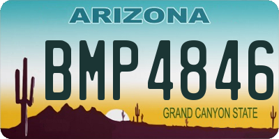 AZ license plate BMP4846