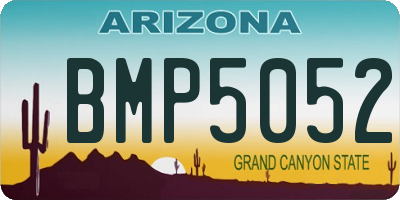 AZ license plate BMP5052