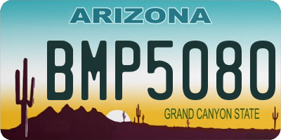 AZ license plate BMP5080