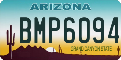 AZ license plate BMP6094