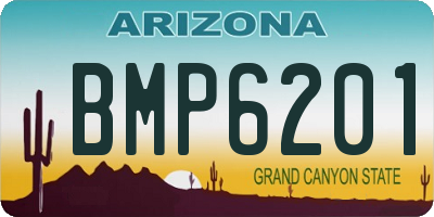AZ license plate BMP6201
