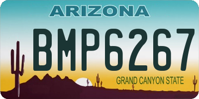 AZ license plate BMP6267