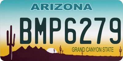 AZ license plate BMP6279